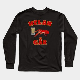 Helan Går - Kräftskiva Long Sleeve T-Shirt